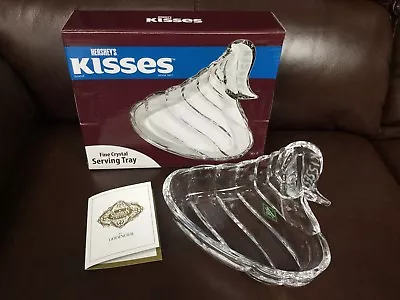 Shannon Crystal Hershey Kisses Crystal Serving Tray/Candy Dish ~ 8”x 7” ~ New • $11