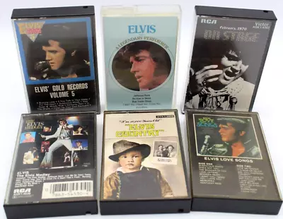 ELVIS Presley Lot Of 6 Vintage  Music Cassettes  / Read Description For Titles • $9.99