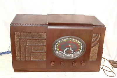 Spellbinding Art Deco 1936 Truetone D721 Radio Restored Works & Sounds Great! • $999.99