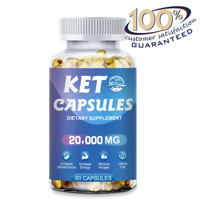 Keto BHB 60 Pills Best Weight Loss Supplement Fat Burn Ketone Diet Carb Blocker • £11.39