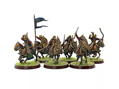 ELVEN GALADHRIM CAVALRY 6 Lord Of The Rings Warhammer 28mm Painted MESBG HOBBIT • $136.77