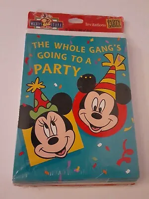 Vintage Hallmark Disney Mickey Mouse Minnie Vintage Birthday Party Invitations • $8.90