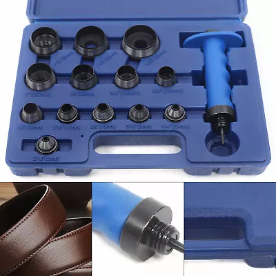 Hollow Punch Hole Punch Set Gasket Punch Set 3/16” To 1-3/8” Inch (5-35mm) • $32.91