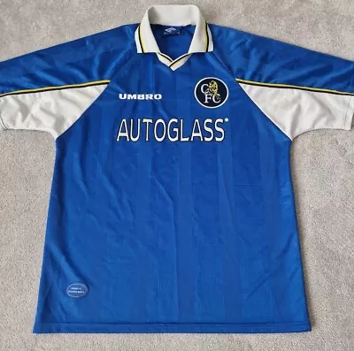 Original Umbro Chelsea 1997/1999 Home Football Shirt Men's XL Autoglass • £89.99