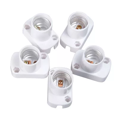 1/2/5Pcs High Quality E17 LED Ship Plastic Light Bulb Lamp Socket Holder PBT  • $53.29