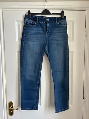 Mint Velvet Women’s Dahlia Boyfriend Jeans Mid Denim Size 14 • £14.50