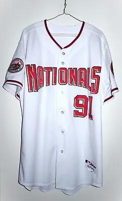 Authentic Majestic Washington Nationals Team Issued Home Jersey 46 Medium Large • $229.99