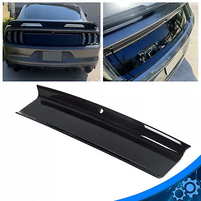 Gloss Black For 2015-2023 Ford Mustang GT Rear Trunk Decklid Panel Trim Cover • $49.50