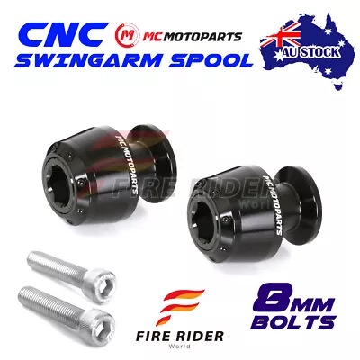 For Indian FTR1200 / S 19-23 22 21 20 ATOM Black Swingarm Spools M8 AU • $30.64