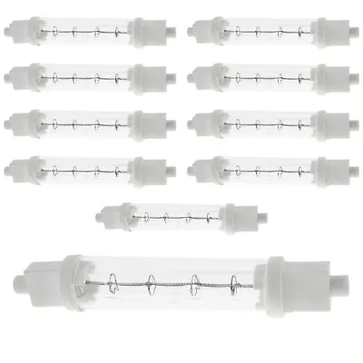 JACKETED HEAT LAMP BULBS 10 X FOOD SAFE GANTRY LIGHTS 200W 120mm R7 PUSH FIT • £72