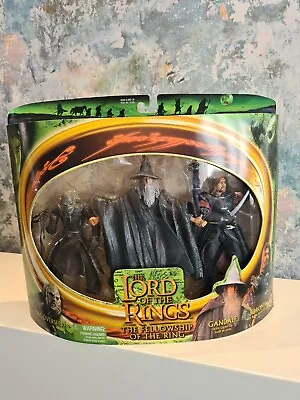 Lord Of The Rings - Toybiz FOTR- Gandolf Borimor + Orc Triple Pack - Half Moon. • £44.99