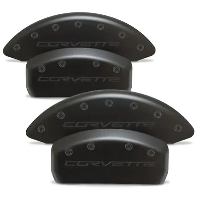 C6 Z06/Grand Sport Corvette Brake Caliper Covers- Stealth Black W/ Gloss Black • $249.45