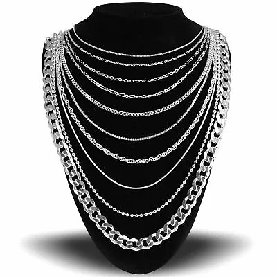 $17.99 • Buy Sterling Silver 925 Italian Chain - Necklace / Bracelet / Choker / Anklet Length