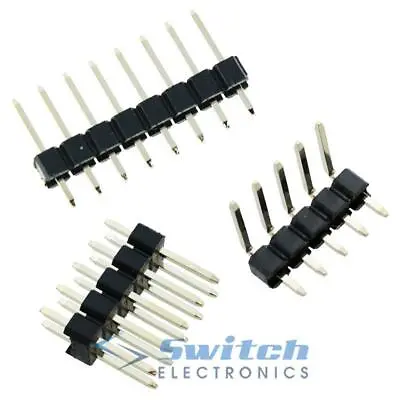 £2.19 • Buy 2 To 40 Way - 2.54mm 0.1  Male Pin Header / Single Double Row PCB Connector