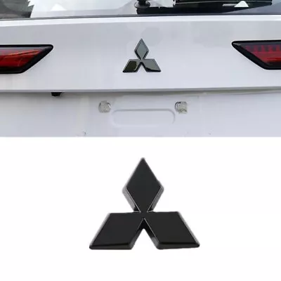 For Mitsubishi Outlander 2022 2023 2024 Glossy Black Rear Logo Emblem Cover Trim • $13.99