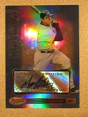 2007 Topps Bowman Best Blue #39 Matt Holliday Autograph Colorado Rockies 95/99 • $15.99