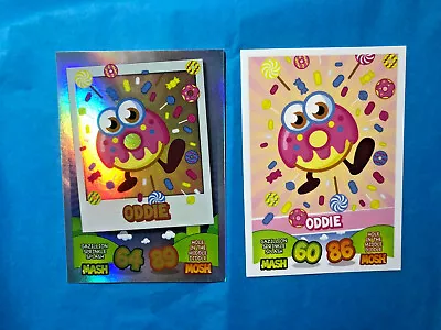 Moshi Monsters Mash Up Oddie Rainbow Foil Card And Foodie Base Card *RARE* • $4.92