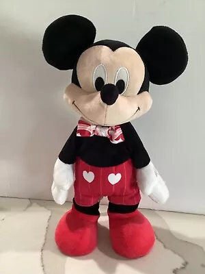 Disney Animated MICKEY MOUSE Valentine’s Day Plush 12” - Musical/Dances VIDEO • £19.24