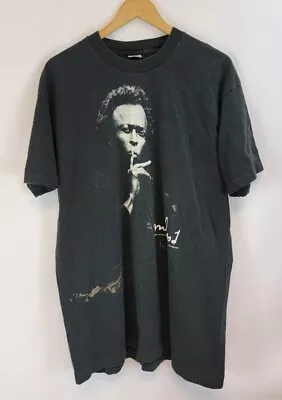 Vintage 1992 Miles Davis Signed T-Shirt Adult Size XL Black Short Sleeve Single • $67.50