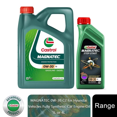£29.59 • Buy 0w 30 Fully Synthetic Engine Oil, Castrol Magnatec 0w-30 C2 For Hyundai Vehicles