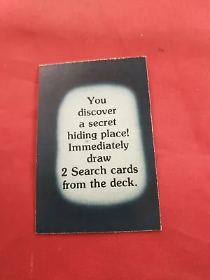 Mystery Mansion Board Game 1984 REPLACEMENT DRAW 2 SEARCH CARDS CLUE CARD *73W • $7
