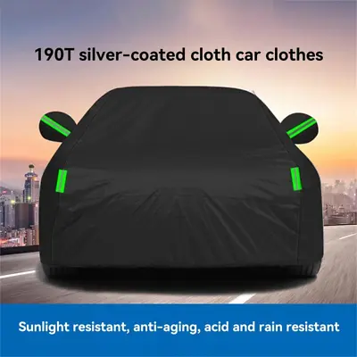 6-Layers Full Car Cover Waterproof All Weather Protection Anti-UV Cotton Lining • $30.95