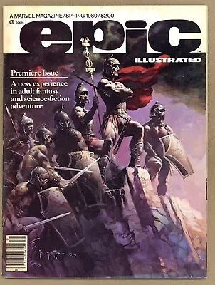 Epic Illustrated #1 (VG+) Frazetta Cover! Starlin! Elfquest 1980 Marvel Mag W912 • $9.99