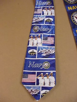 Us Navy Logo Seaman Flag  Tie Necktie New Usn Sailor Carrier United States • $10.79