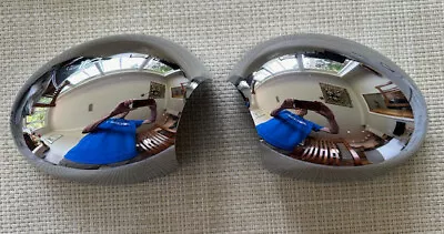 Mini Cooper S Outside Mirror Cover Cap Chrome Pair 2010 R56 Mint  Manual Folding • $35