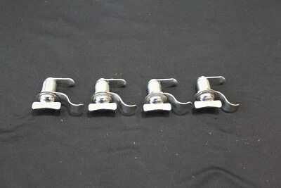 $29.99 • Buy Lot Of 4 RV Compartment Door Thumb Turn 1-1/8  Cam Locks W/fingerpull