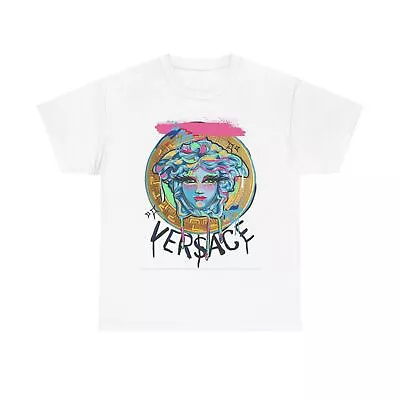 Versace Print Cotton Tee Shirt  • $14.45