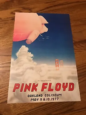 $7.99 • Buy Pink Floyd Concert Oakland Coliseum 1977 Concert Cardstock Poster