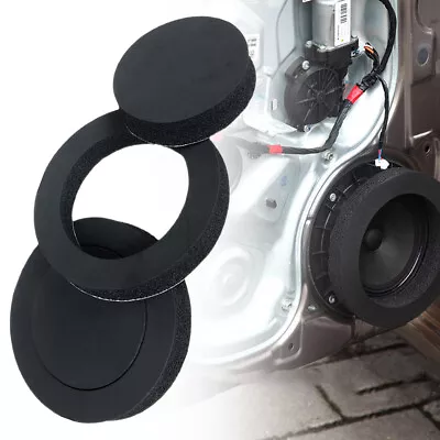 2Pcs 6.5inch Car Door Audio Speaker Bass Soundproof Foam Ring Insulation Mat Pad • £5.99