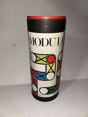 Vtg B Giocattoli Rare MODULO Building Set In Canister #3000 Multi Pc Shapes HTF • $29.99