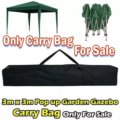 3m X 3m Pop Up Garden Gazebo Carry Bag Only For Sale - Black 3906. • £9.99