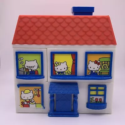 Vintage Hello Kitty Jewelry Box Sanrio Made In Japan 1976 Drawers Hard Plastic • $50