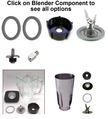 $2.99 • Buy Replacement Compatible Oster Blenders,Gasket,Blade,Base,Plastic & Glass Jar,Lid