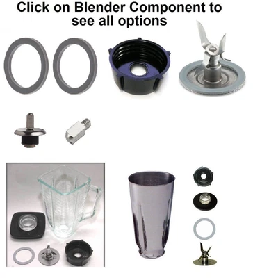 $5.66 • Buy Replacement Compatible Oster Blenders,Gasket,Blade,Base,Plastic & Glass Jar,Lid