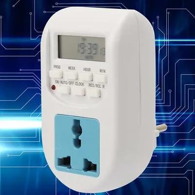 £10.36 • Buy Electric Socket Timer Switch EU Plug Programmable Energy Saving Socket Timer220V