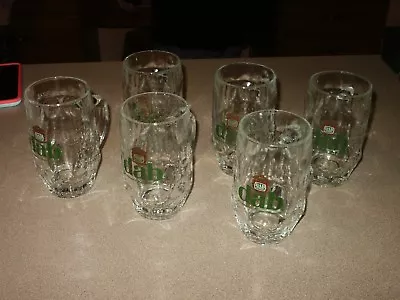 SET OF 6 DAB DORTMUNDER GERMAN GLASS BEER MUGS NEW .25 Liter • $42.95