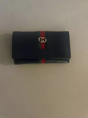 Gucci Leather Key Holder Wallet Organizer 6 Hook Vintage • $250
