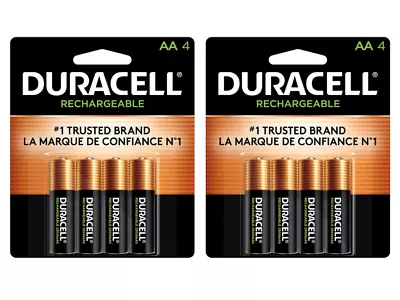 Duracell Rechargeable AA Batteries DX1500 NiMH 1.2v ( Pack Of 8) • $32.99