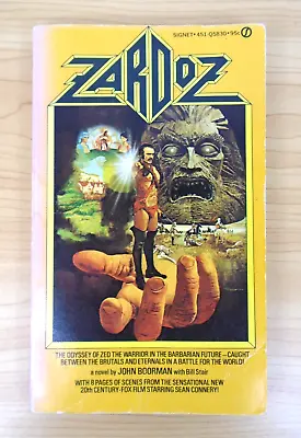 Zardoz John Boorman Signet Paperback Edition 1974 First Printing Sean Connery • $49.85