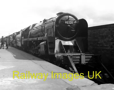 Railway Photo - Evening Star' At Darlington Station  C1975 • £2