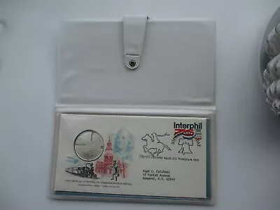 1976 Interphil Medallic Commemorative .925 Silver Coin First Day Cover Cachet • $19.95