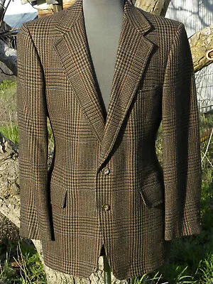 Vtg Tailored Malcolm Campbell Of Scotland For Oakloom Lambswool Blazer Sz 40 • $75.95