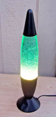 Pliable Art Motion Glitter Lava Light Lamp Model 502 Green 18  Working! • $39.97