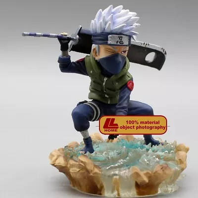Anime Ninja Shippuden Hatake Kakashi Zabuza Sword Figure Statue Toy Desk Decor • $15.99