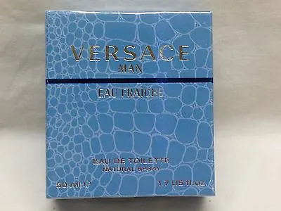 Versace Eau Fraiche Men Cologne Spray 1.7 Oz 50 Ml New In Box • $44.95