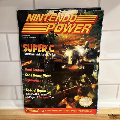 Nintendo Power Magazine Volume 12 Super C May/June 1990 W/ Final Fantasy Poster • $19.99